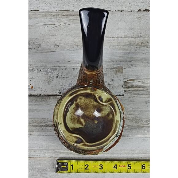Vintage 1968 Florence Vino Rosso Ceramic Pipe Shaped Decanter/Ashtray 9.5" Tall - Picture 10 of 11